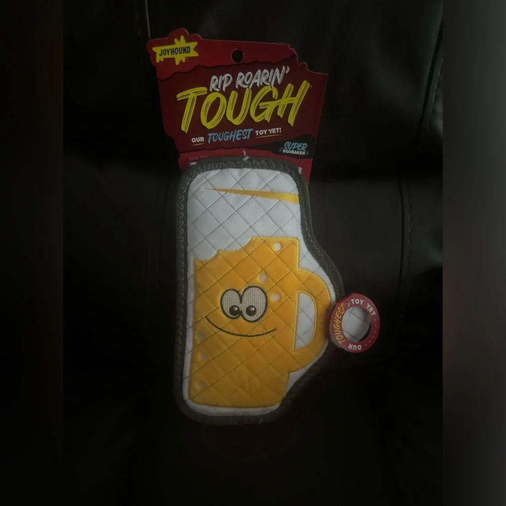 Joyhound rip roaring tough XL beer mug L-XL dog toy NEW